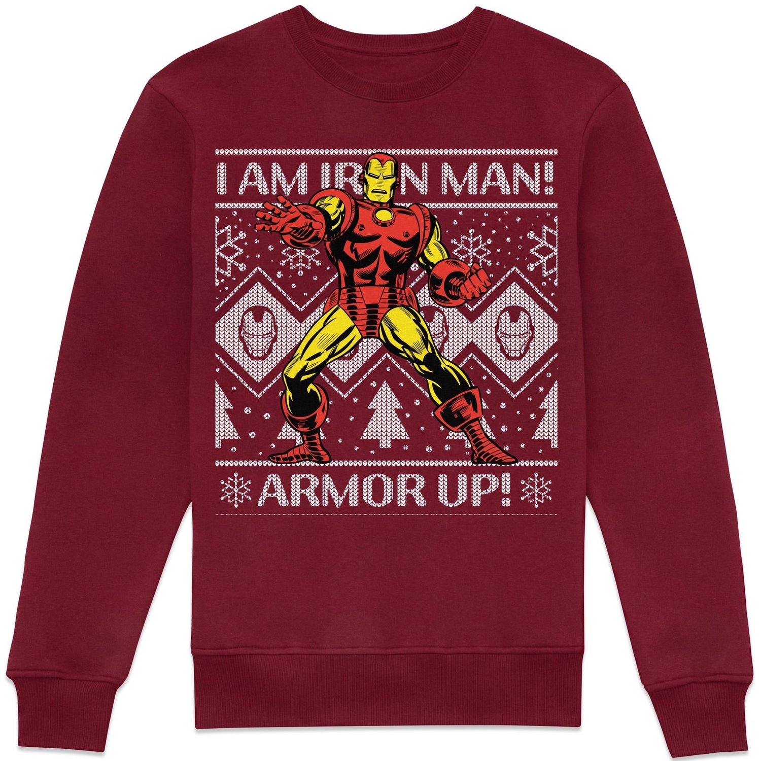 Marvel I Am Iron Man Sweatshirt - Burgundy