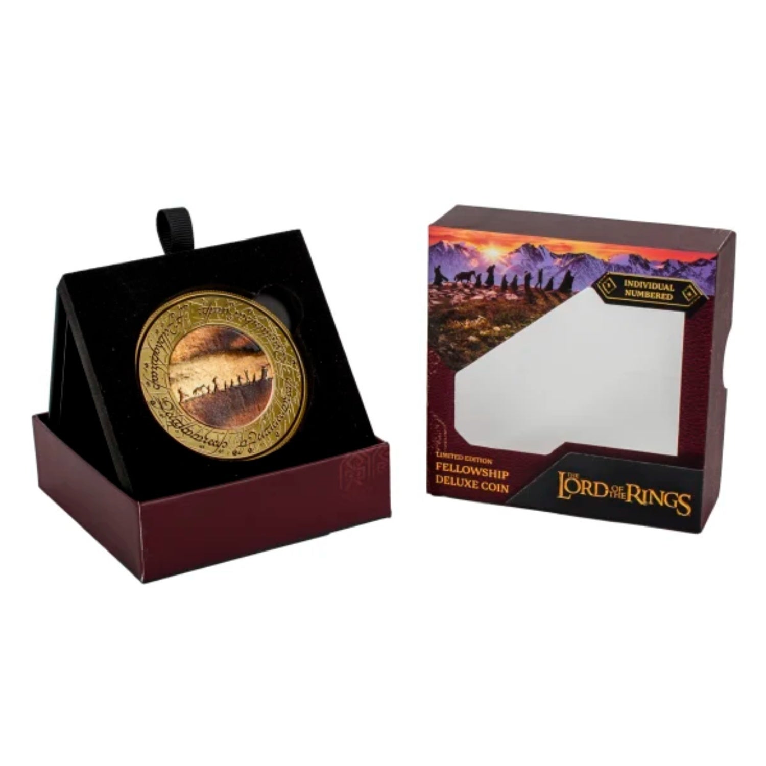 Lord of the Rings: The Fellowship Deluxe Coin with Display Stand