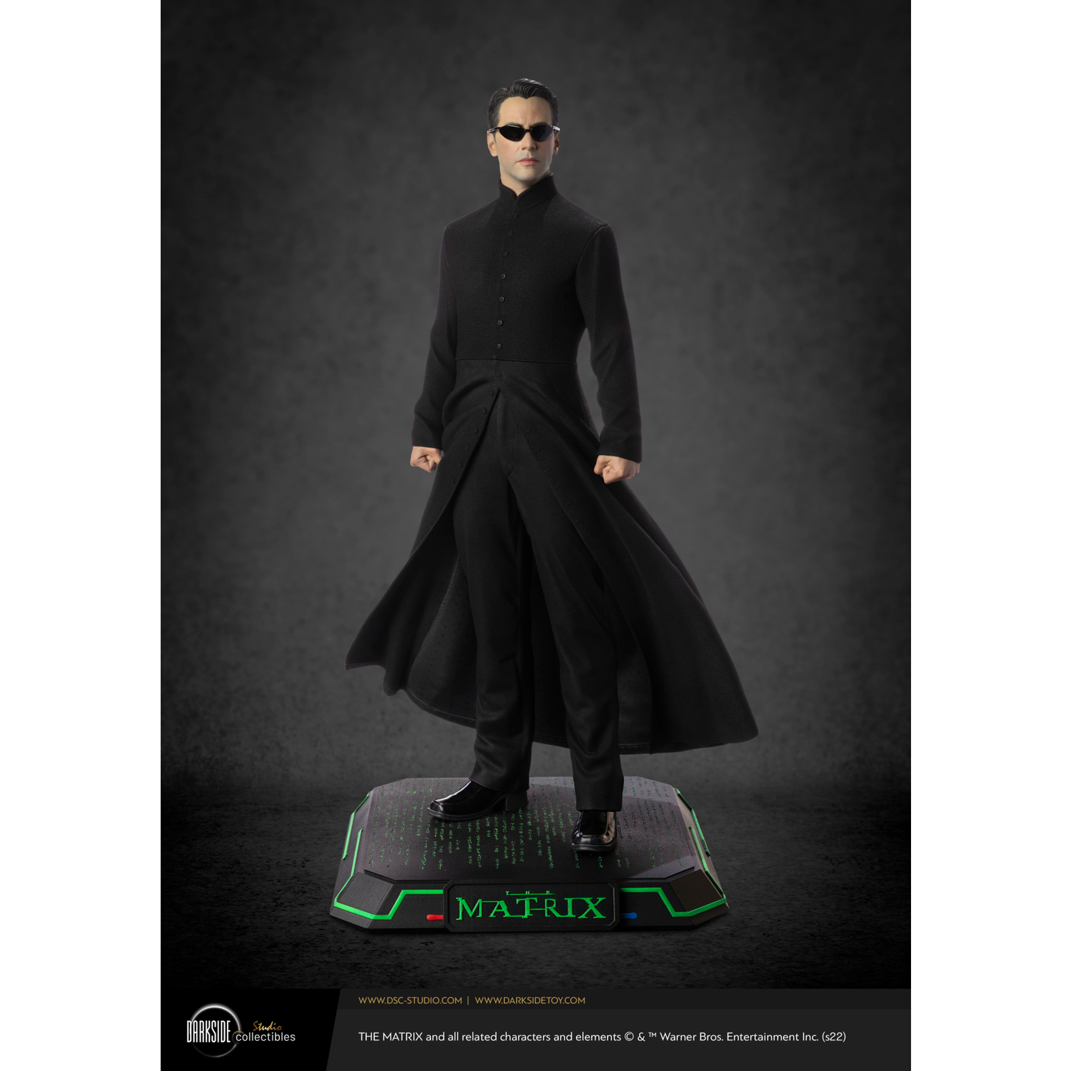 Neo The Matrix 20th Anniversary Premium Quarter Scale Statue by Darkside Collectibles Studio