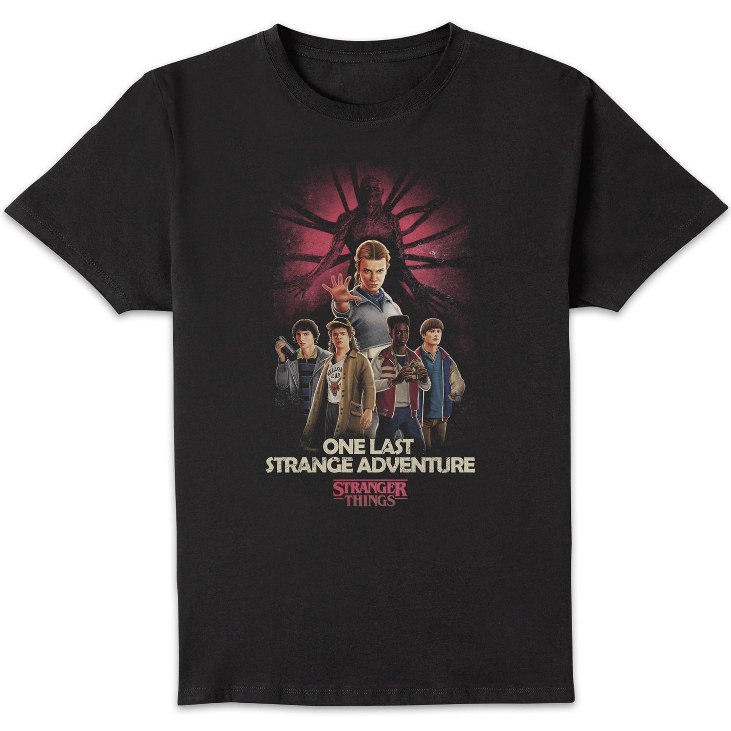 Stranger Things One Last Stranger Adventure Unisex T-Shirt - Black