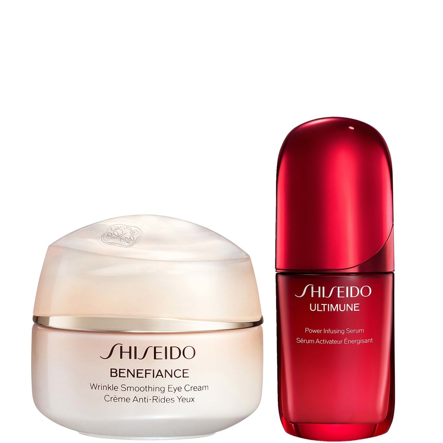 Shiseido Ultimune Power Infusing Serum & Benefiance Wrinkle Smoothing Eye Cream Bundle