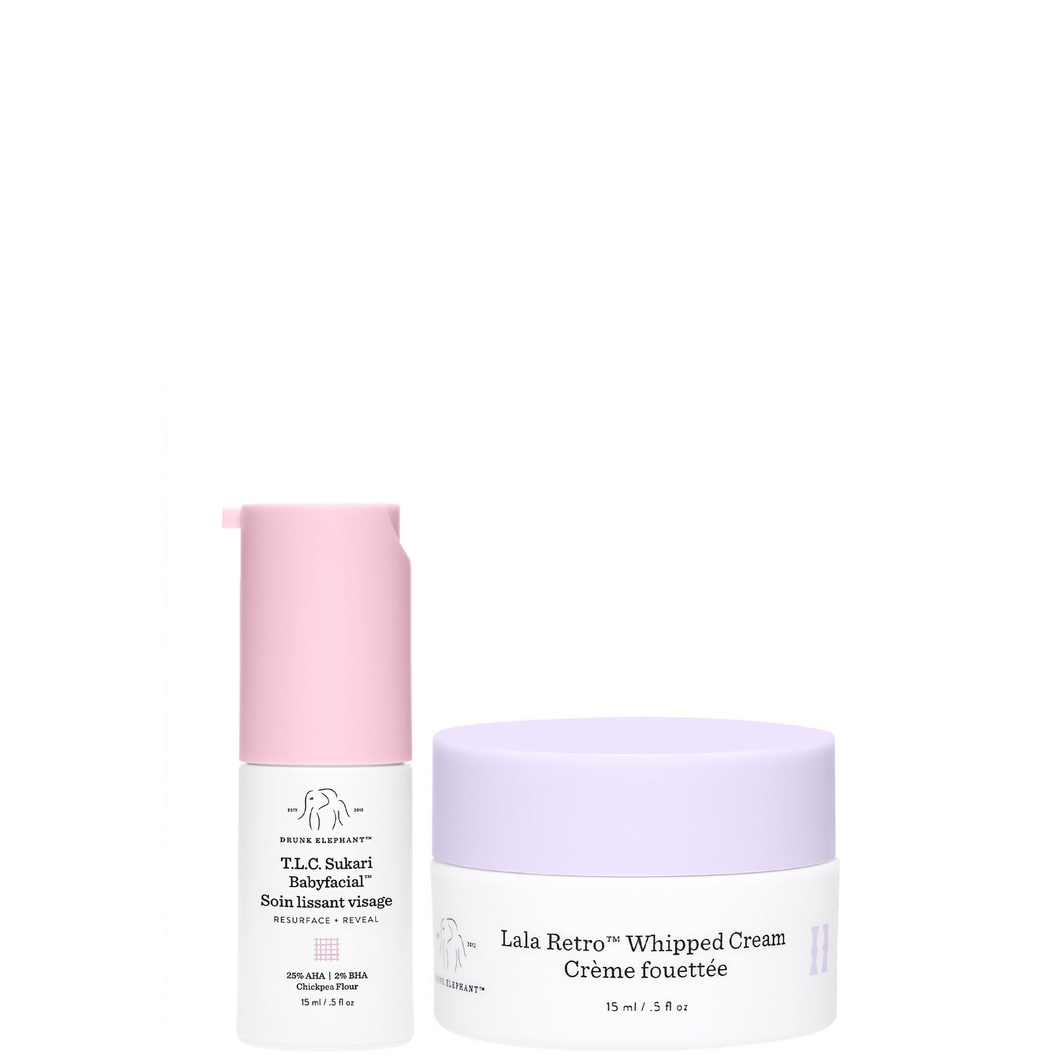Drunk Elephant TLC Sukari Babyfacial & Lala Retro Bundle