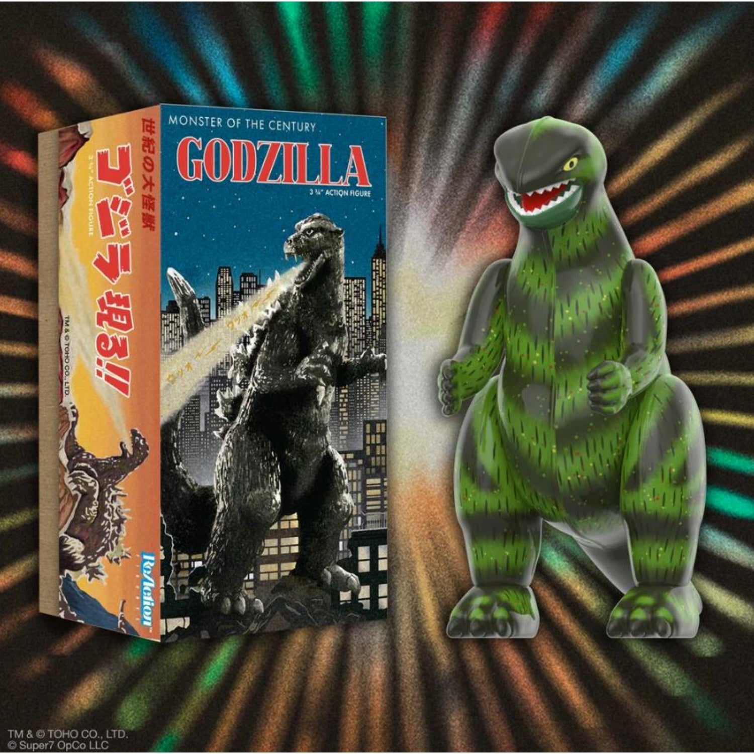 TOHO ReAction Figures Wave 01 (Retro Tin) - Godzilla (Marusan Tin)