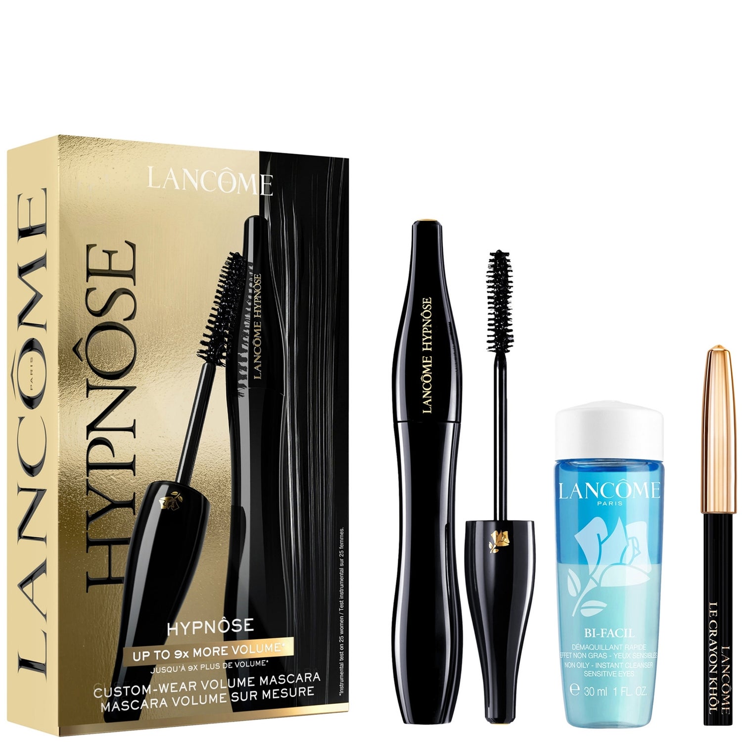 Lancôme Hypnose Mascara, Khol Liner and Mini Bifacil Set