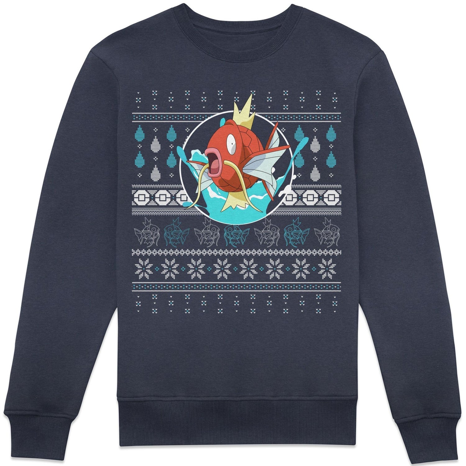 Pokémon Magikarp Christmas Sweatshirt - Navy