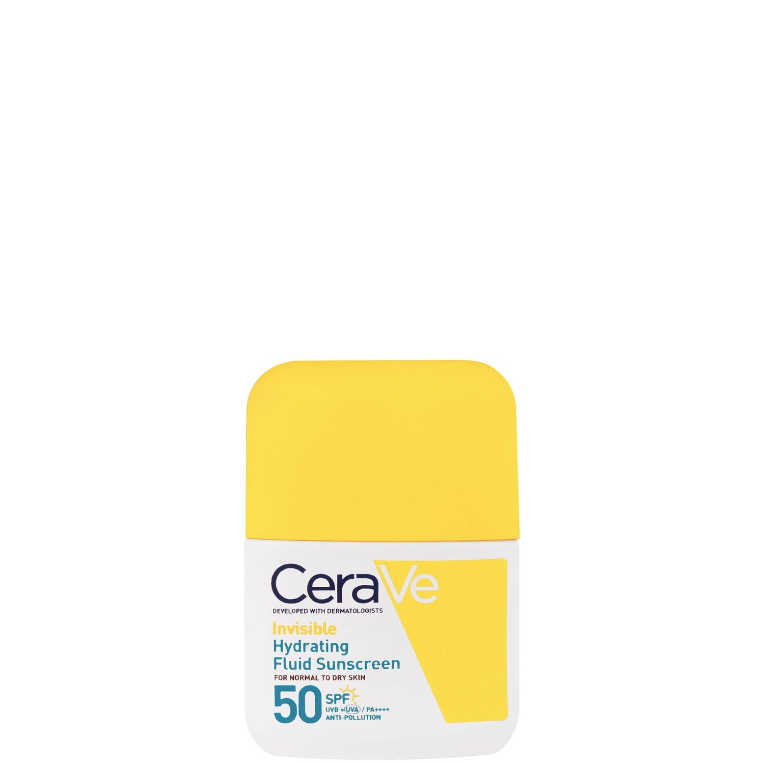 CeraVe Invisible Hydrating Fluid Sunscreen SPF 50 for normal to dry skin with 3 essential ceramides 50 ml
