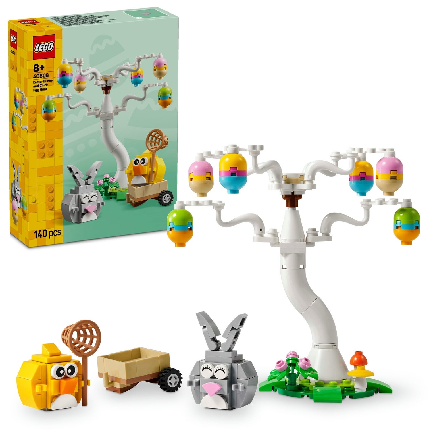 LEGO Easter Bunny and Chick Egg Hunt Animal Toy 40808