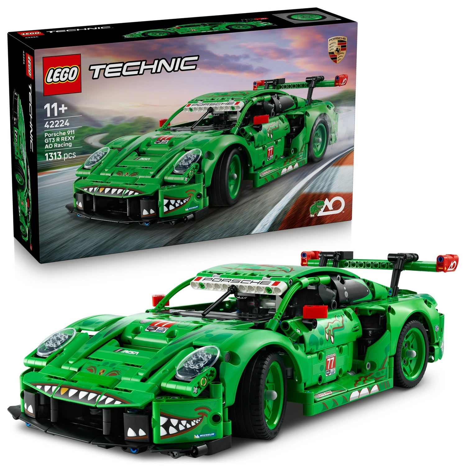LEGO Technic Porsche 911 GT3 R REXY AO Racing Car Toy 42224