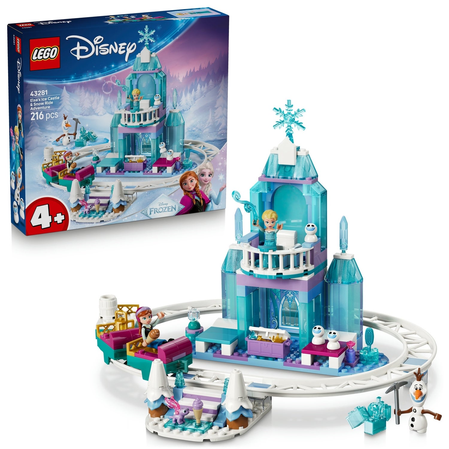 LEGO ǀ Disney Frozen Elsa’s Ice Castle & Snow Ride Adventure 43281