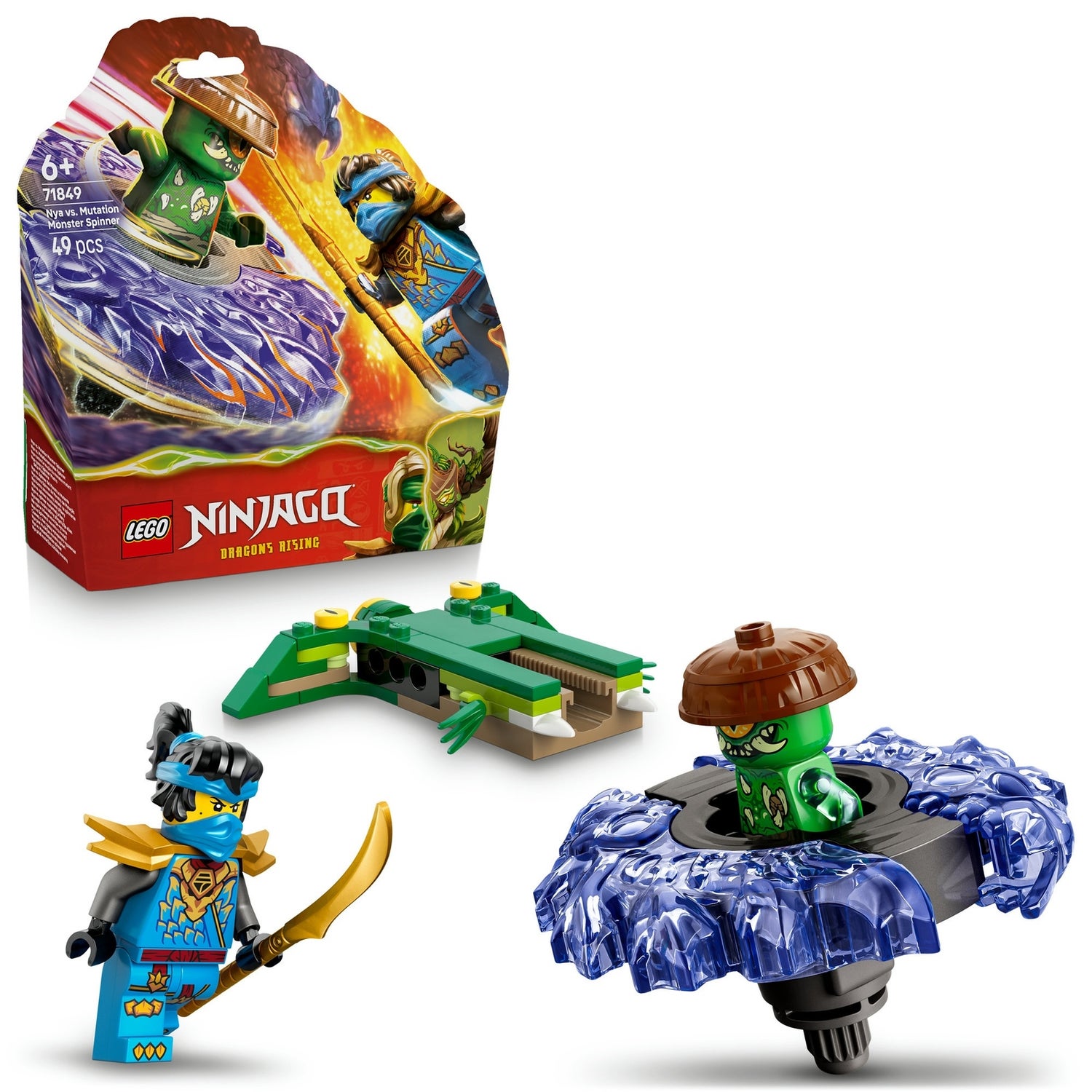 LEGO NINJAGO Nya vs. Mutation Monster Spinner Toy 71849