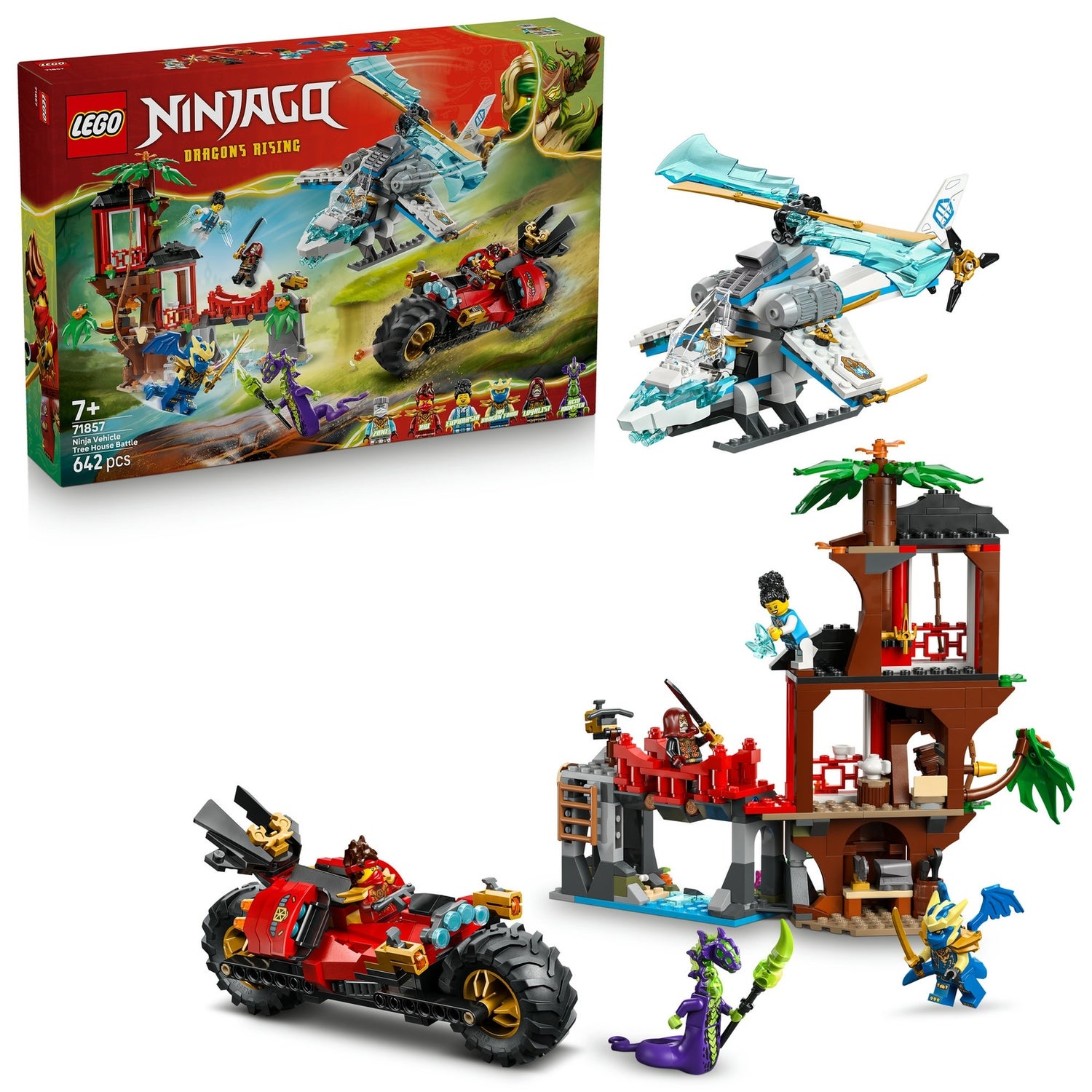 LEGO NINJAGO Ninja Vehicle Tree House Battle Toy Set 71857