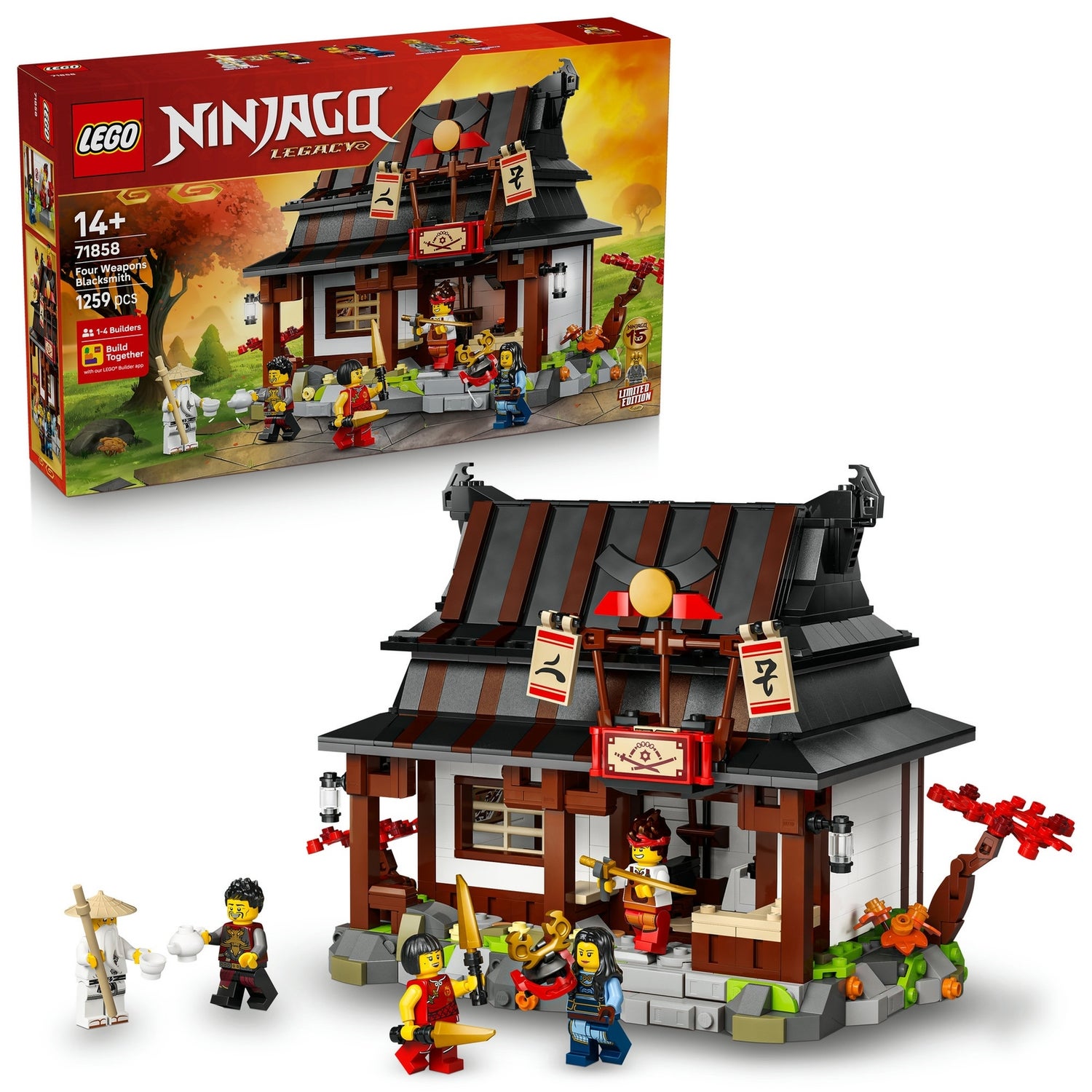 LEGO NINJAGO Four Weapons Blacksmith 15th Anniversary 71858
