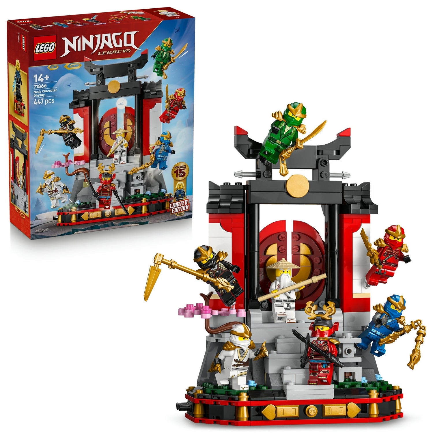 LEGO NINJAGO Ninja Character Display 15th Anniversary 71866