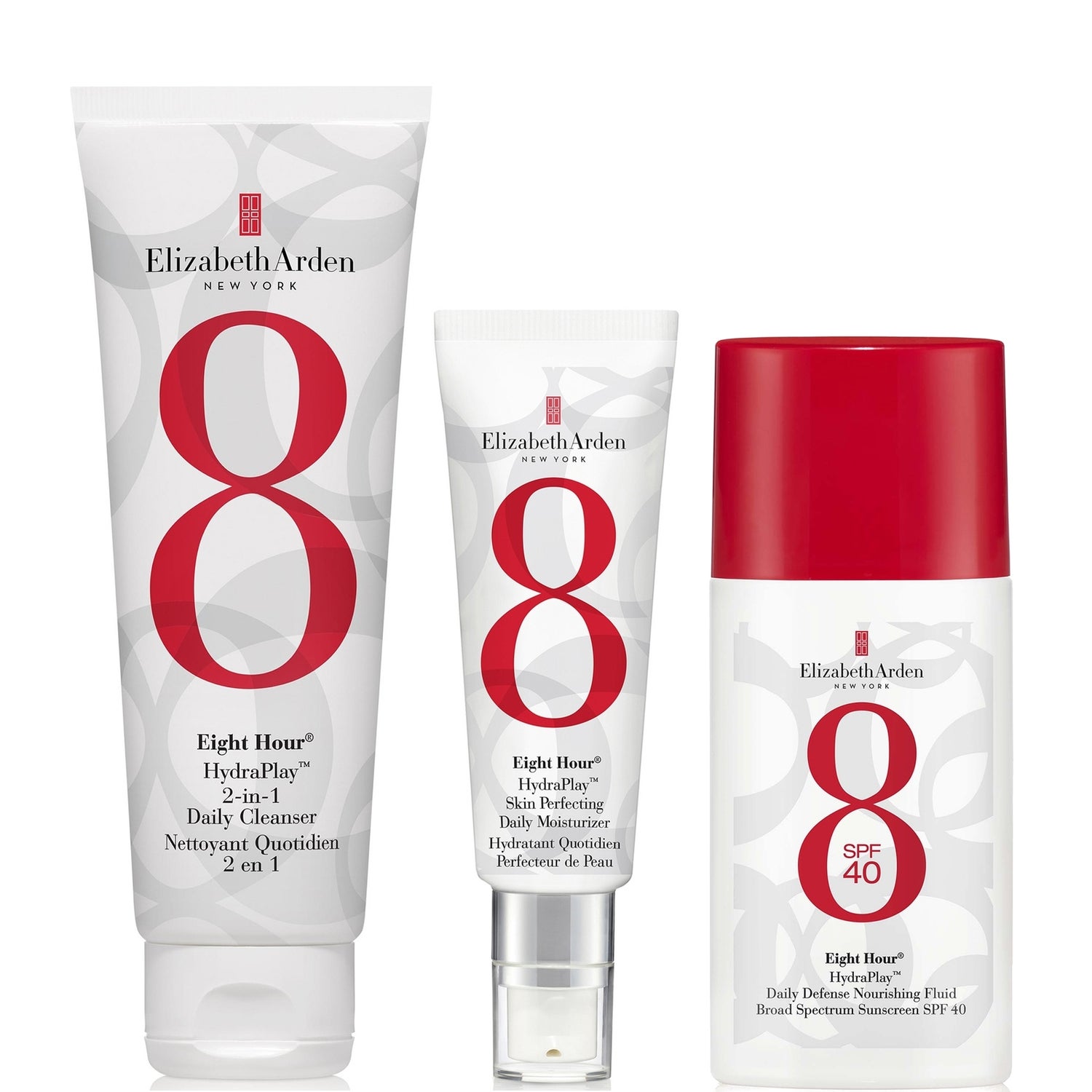 Elizabeth Arden Eight Hour Cleanse, Hydrate and Protect 3 Step Routine