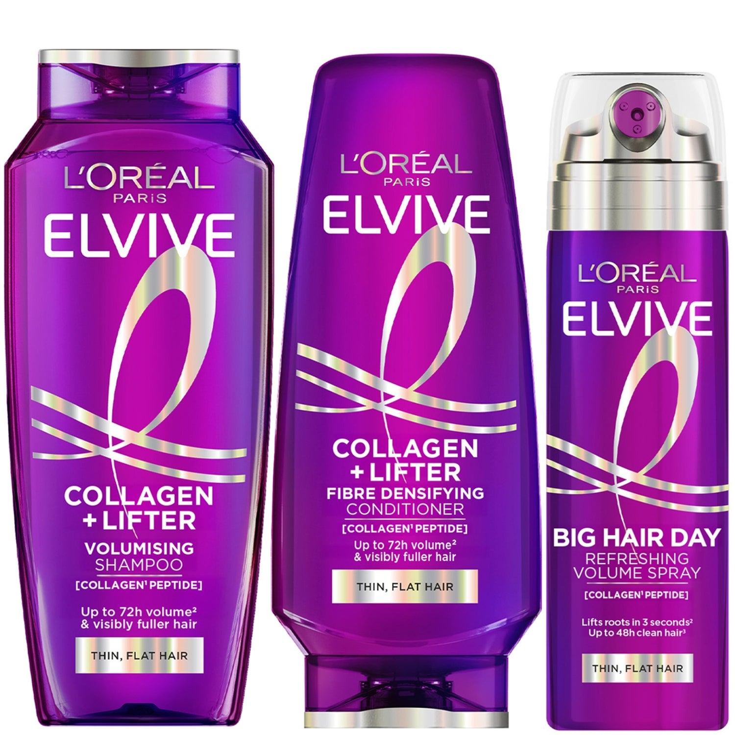 L'Oréal Paris Elvive Collagen Lifter Volumising 3-Step Bundle