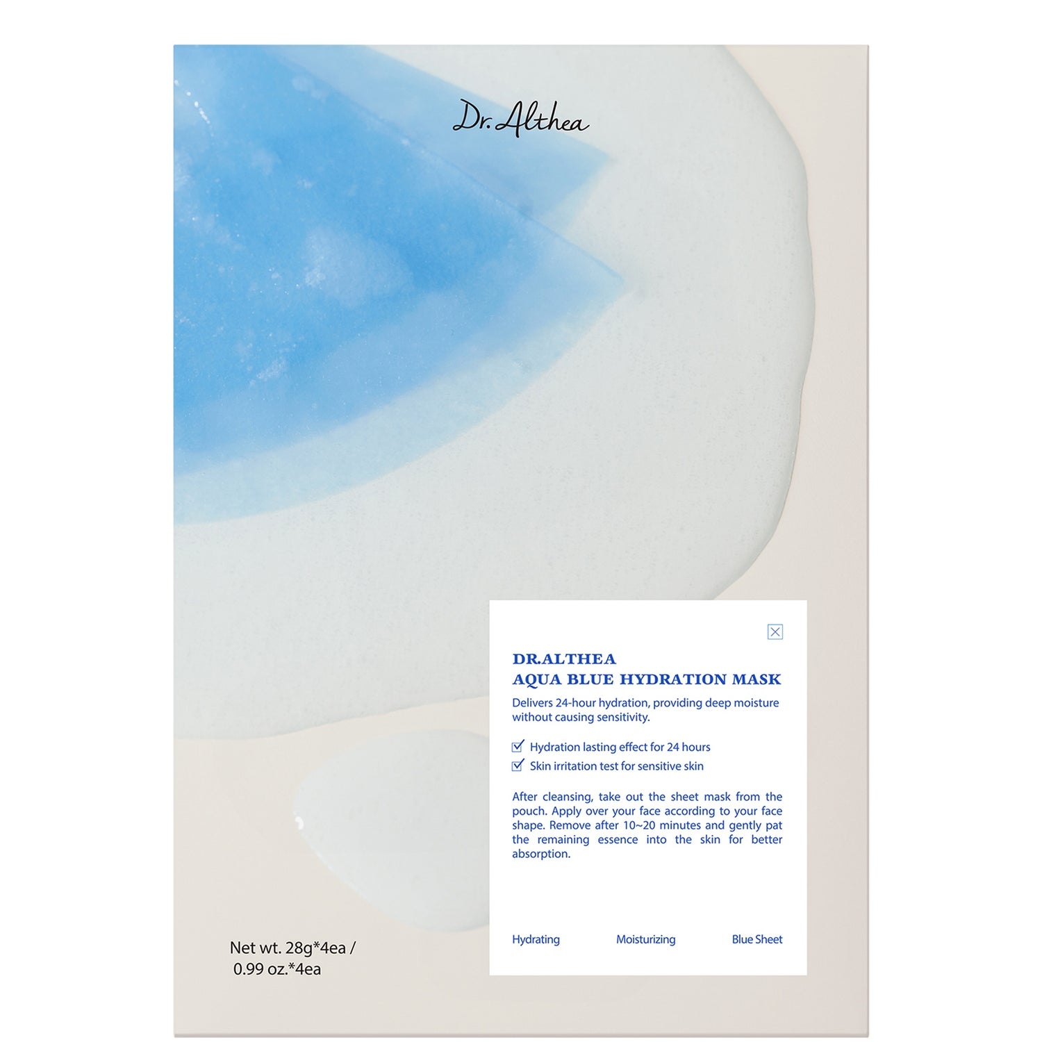 Dr.Althea Aqua Blue Hydration Mask 28g*4pcs