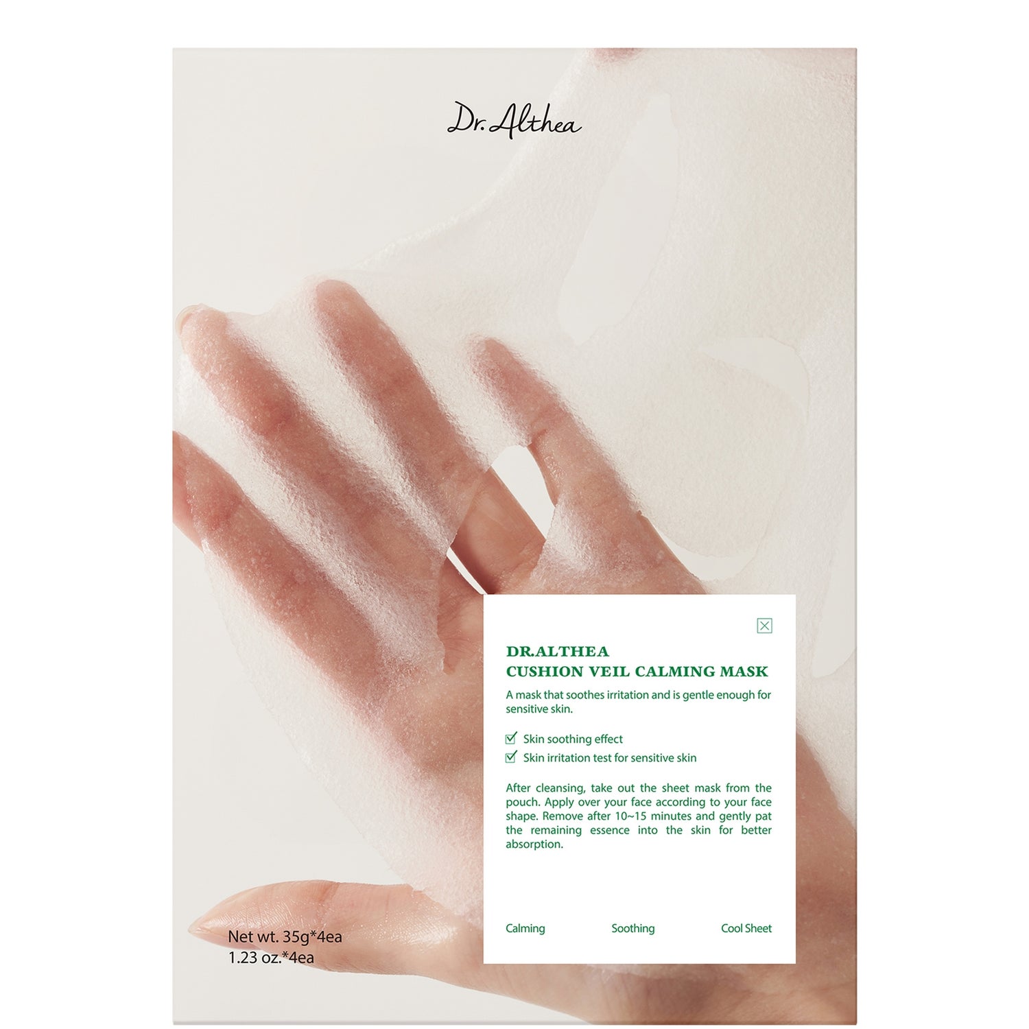 Dr.Althea Cushion Veil Calming Mask 35g*4pcs