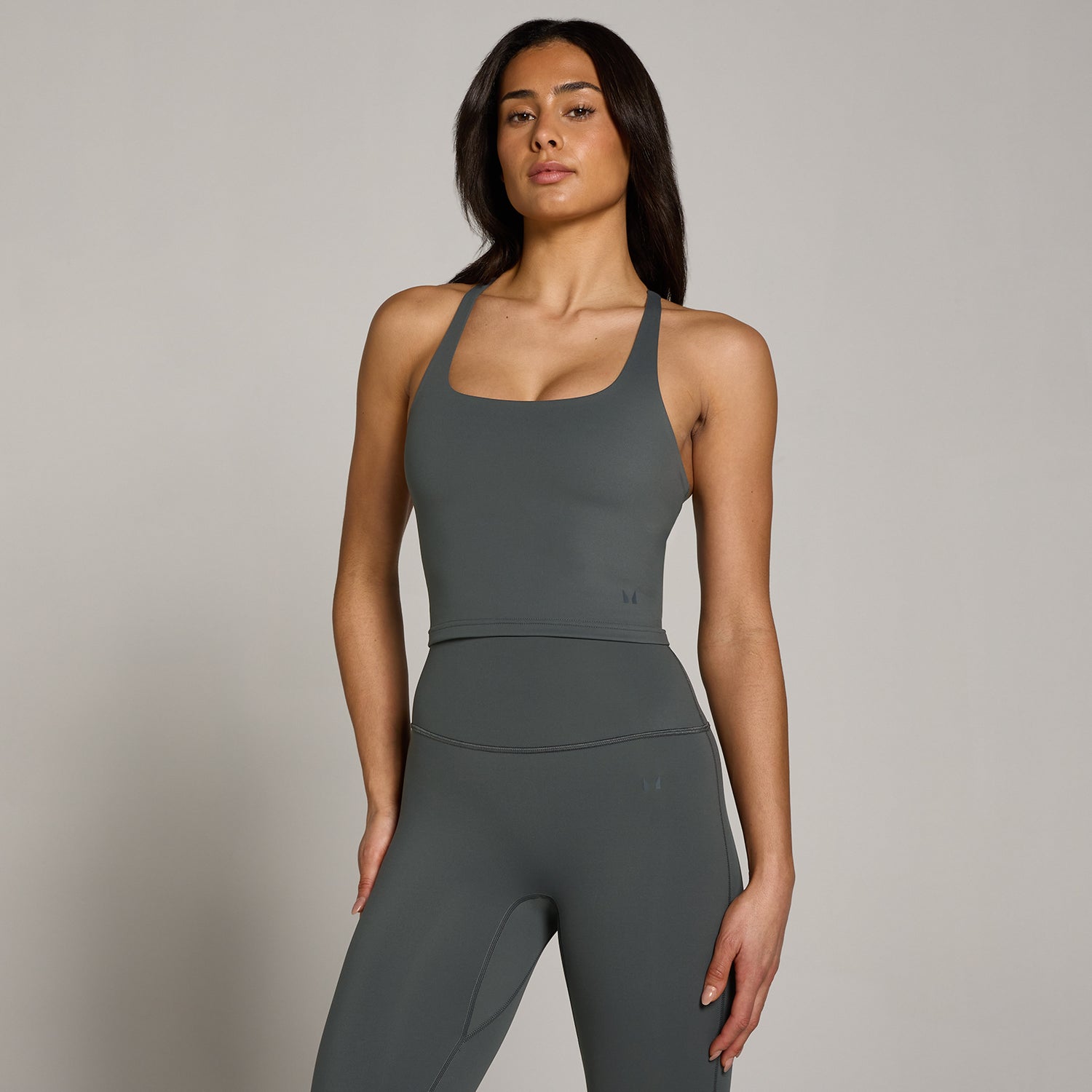 MP Women's Tempo Strappy Racerback Vest - Dark Grey - XS