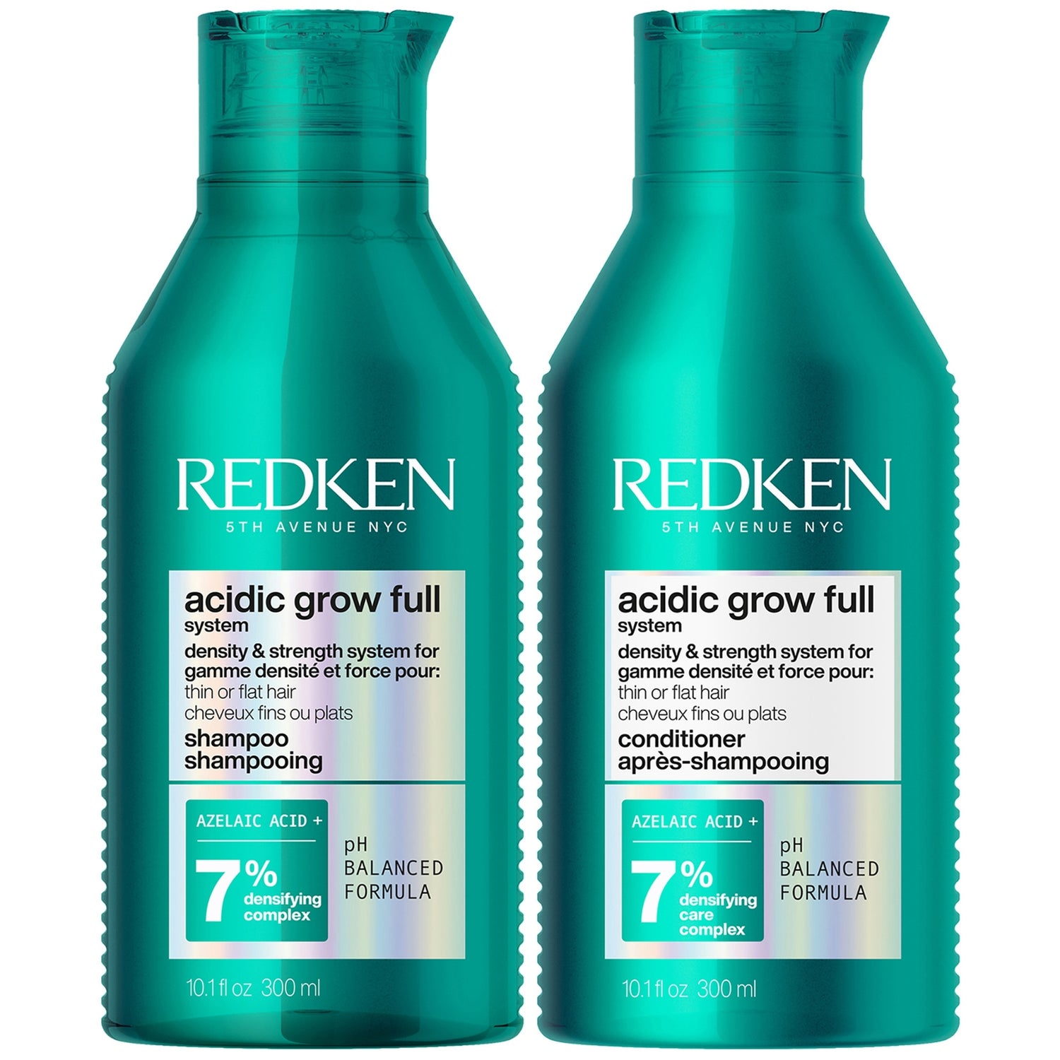 Redken Acidic Grow Full System Densyfying Shampoo 300ml & Redken Acidic Grow Full System Densifying Conditioner 300ml Duo
