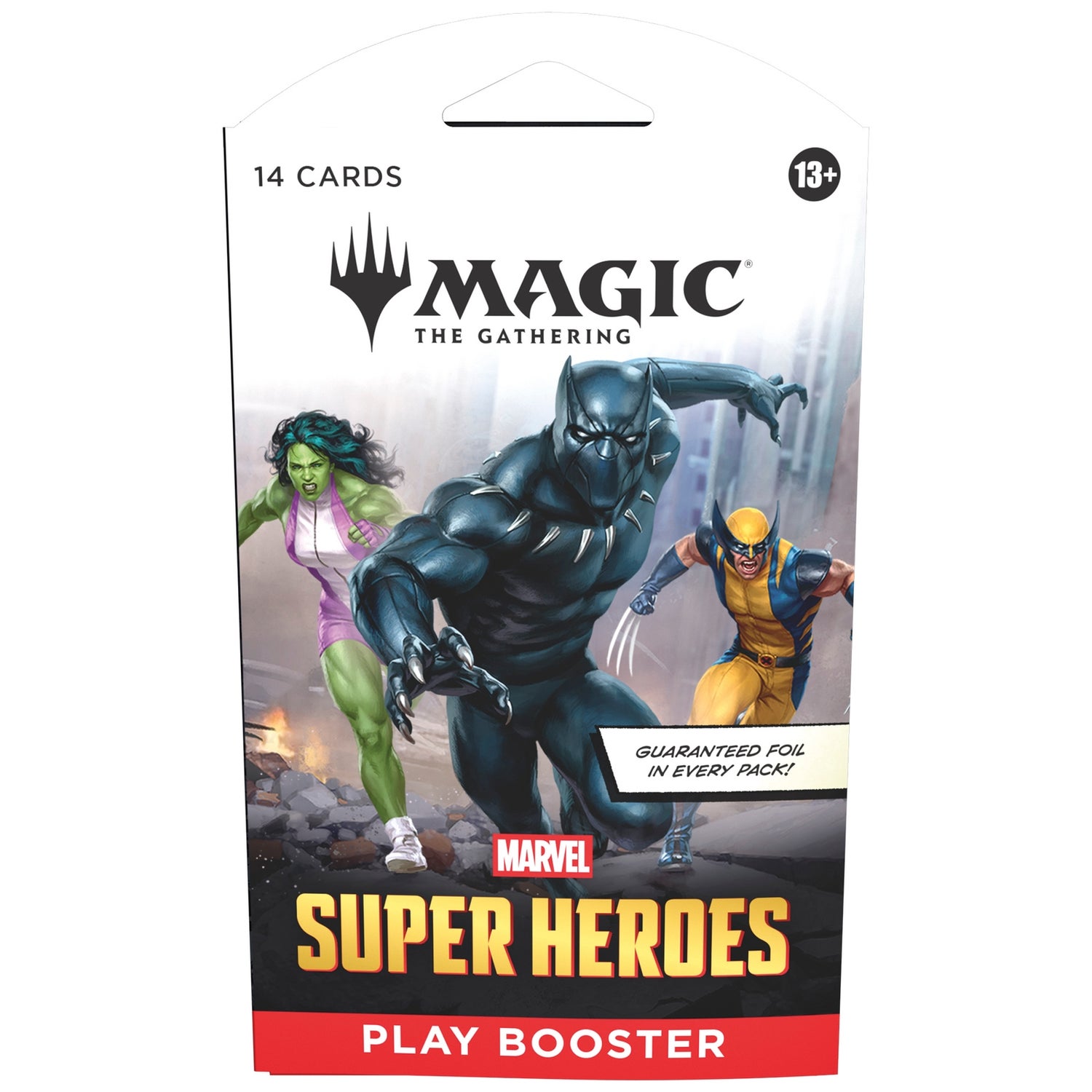 Magic: The Gathering Marvel Super Heroes Play Booster (1 Pack of 14 Cards)
