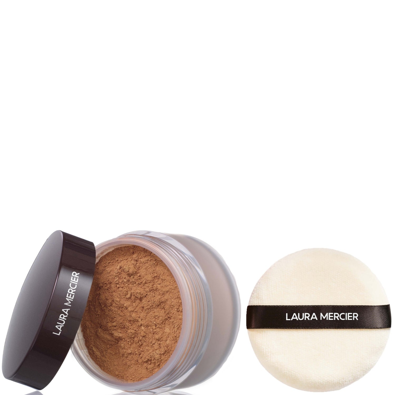 Laura Mercier Translucent Loose Setting Powder 29g & Velour Puff Set - Medium Deep