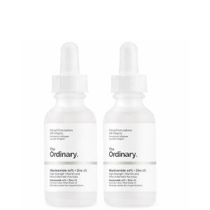The Ordinary Niacinamide 10% + Zinc 1% High Strength Vitamin and Mineral Blemish Formula Duo 2 x 30ml