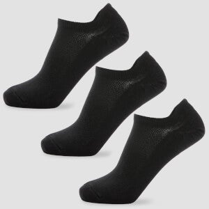 MP Men's Ankle Socks - Black (3 Pack) - UK 9-12