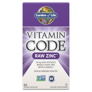 Vitamin Code Raw Vegan Zinc - 60 Capsules