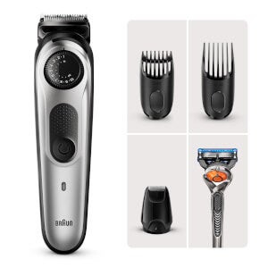 Braun Beard Trimmer 5 with 3 attachments and Gillette Razor