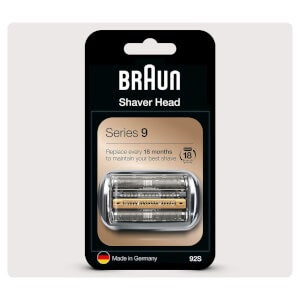 Braun Series 9 92S Electric Shaver Head Replacement, Silver