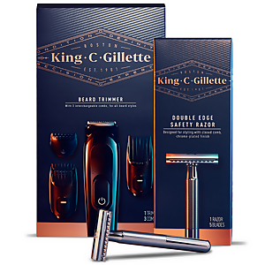 King C. Gillette Beard Trimmer & Double Edge Razor