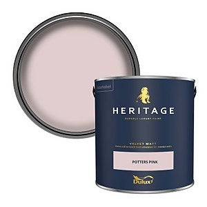 Dulux Heritage Matt Emulsion Paint - Potters Pink - 2.5L