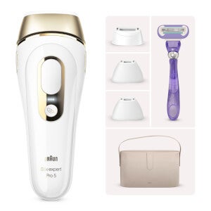 Braun Silk-expert Pro 5 IPL with 3 Heads, Razor and Deluxe Pouch