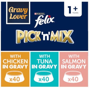 Felix Pick 'n' Mix Gravy Lover 120 pack