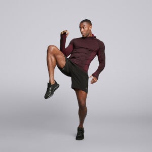 Male Cross X Seamless Hoodie - Plum