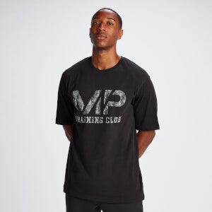 Tricou din bumbac cu croială supradimensionată MP Tempo pentru bărbați - Negru