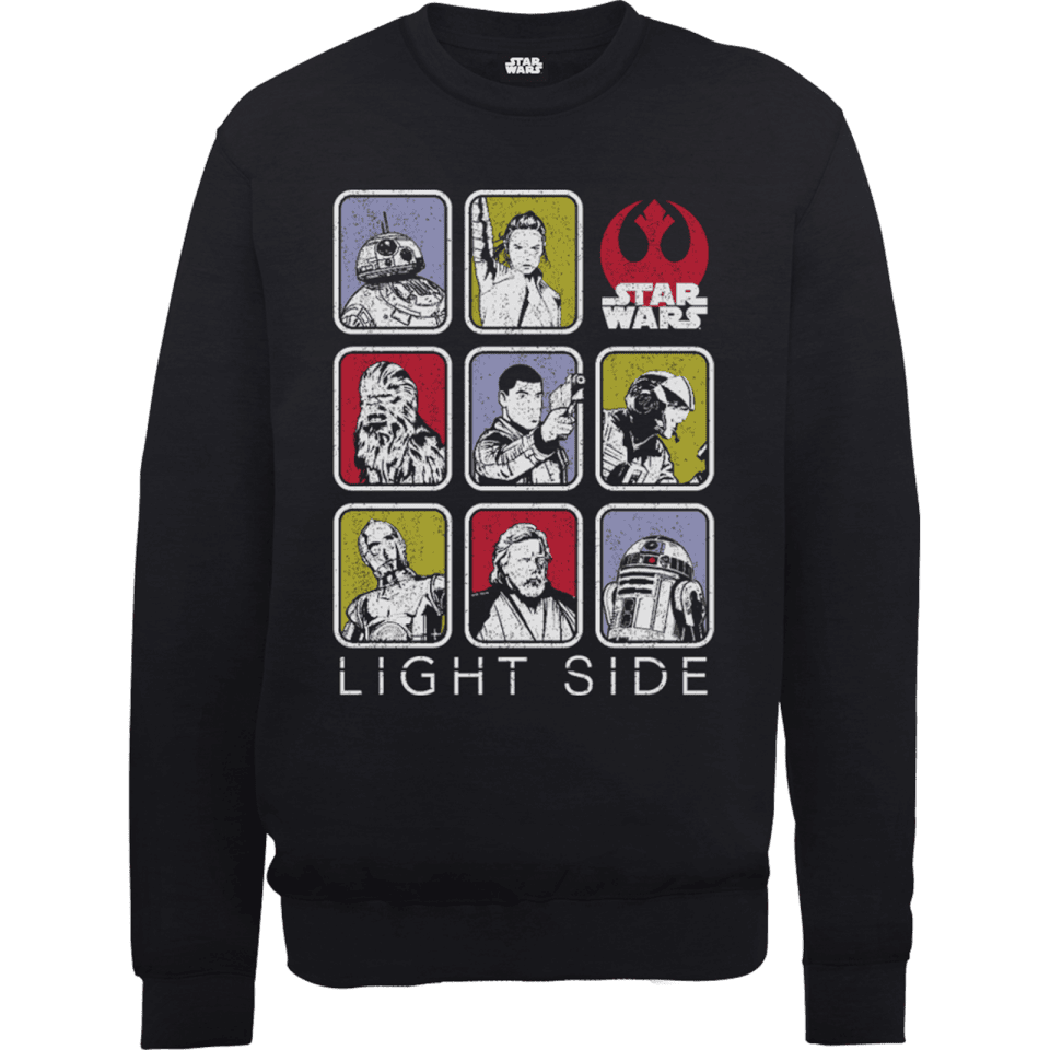 Star Wars The Last Jedi Light Side Black Sweatshirt