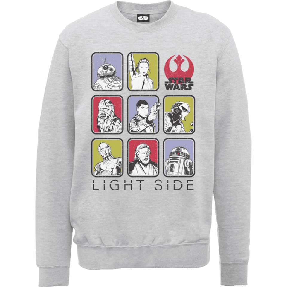 Star Wars The Last Jedi Light Side Grey Sweatshirt