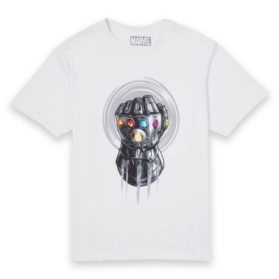 Marvel Avengers Infinity War Thanos Infinite Power Fist T-Shirt - White