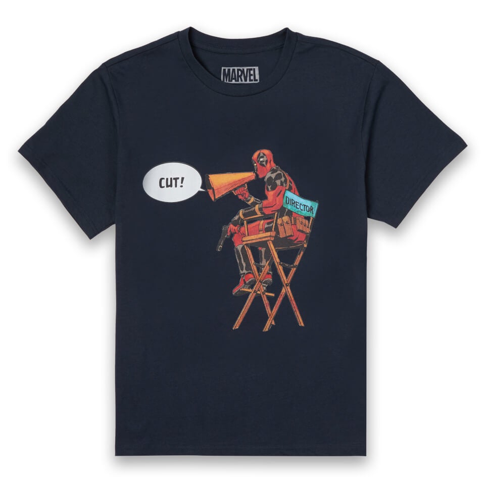 Marvel Deadpool Director Cut Men's T-Shirt - Navy