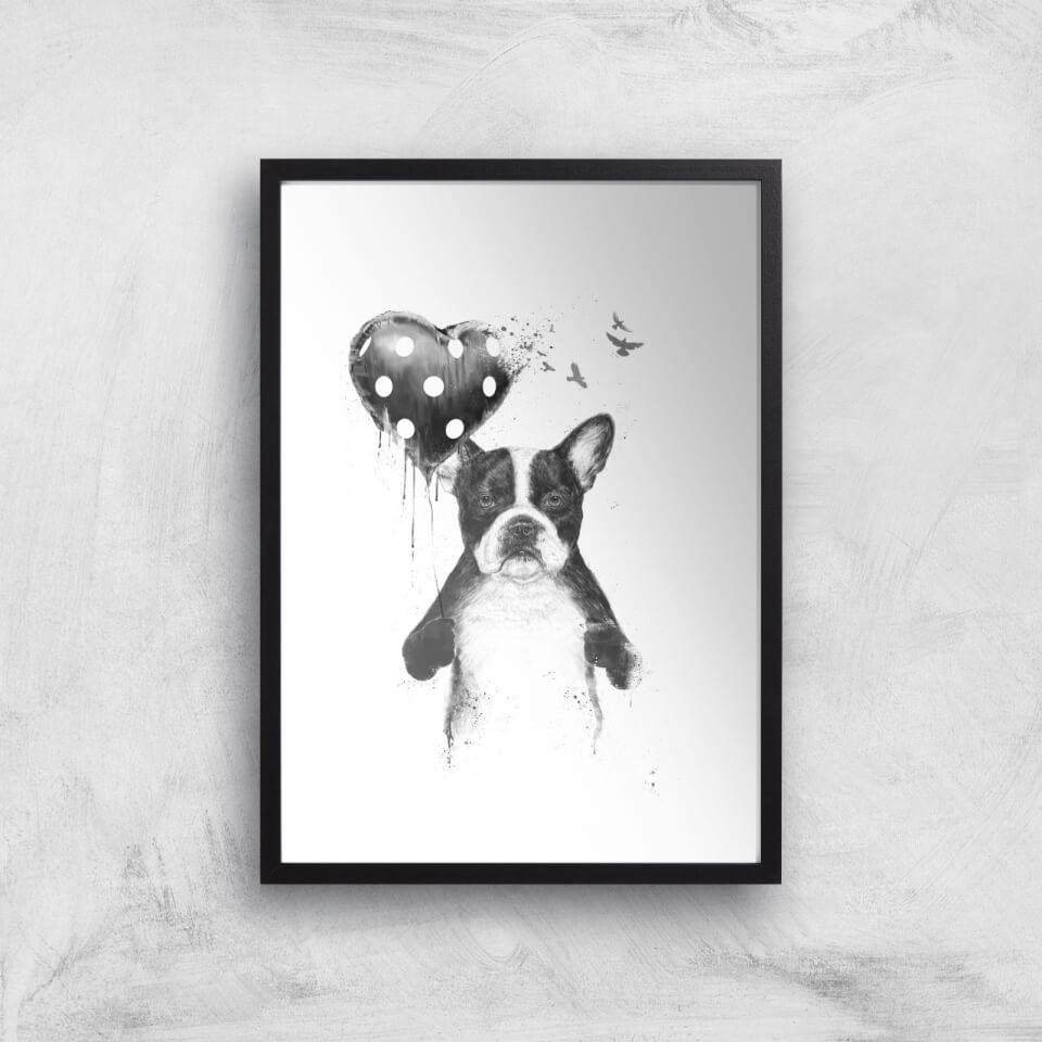 Balazs Solti Bulldog and Balloon Art Print
