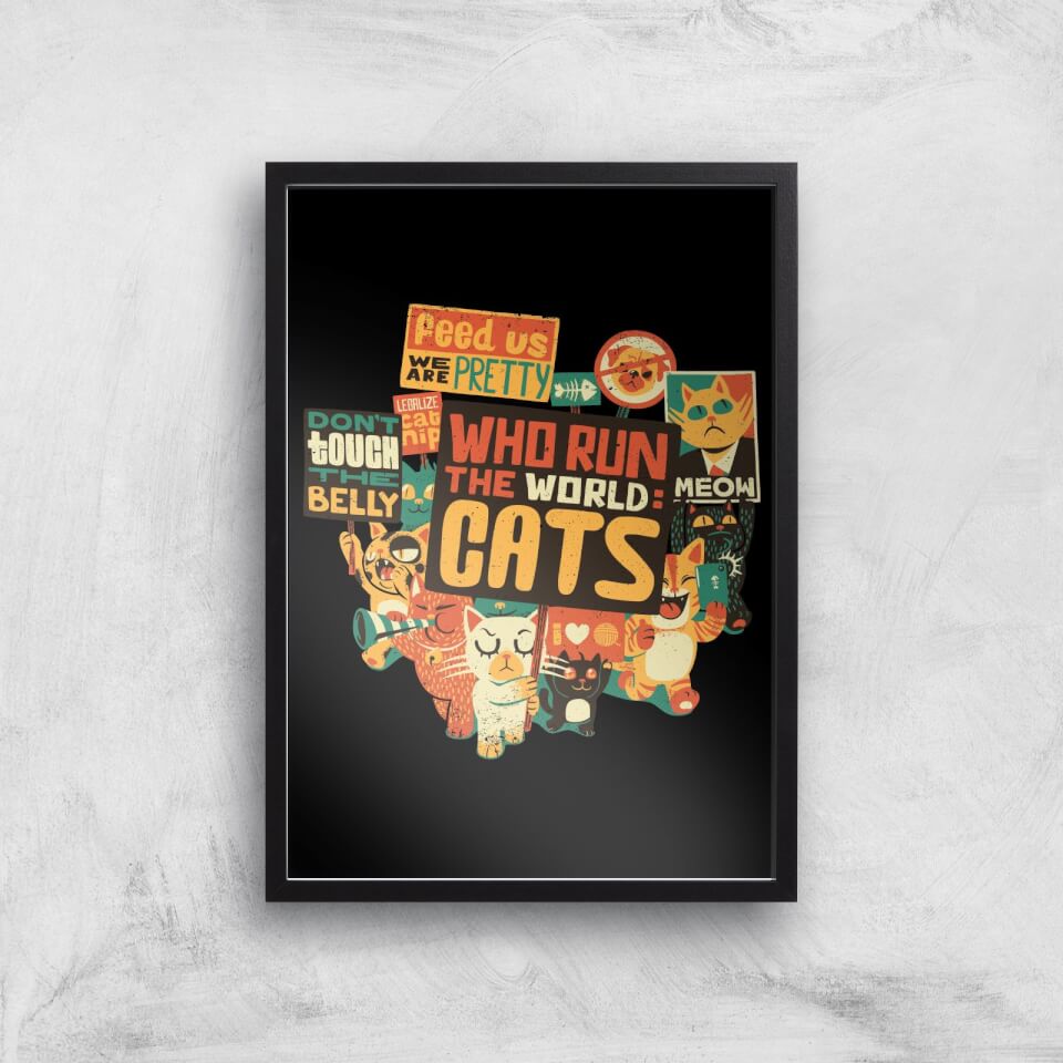 Tobias Fonseca Who Run The World? Cats. Art Print