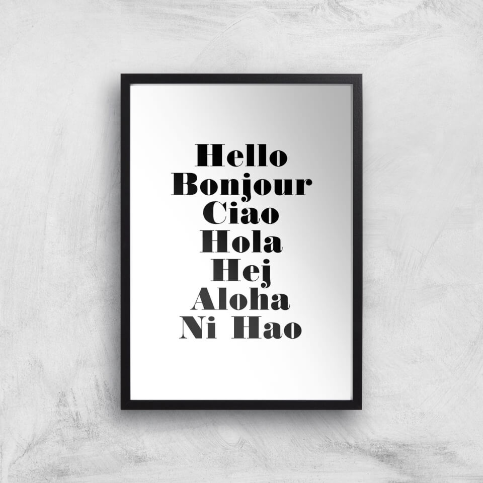 PlanetA444 Hello Art Print
