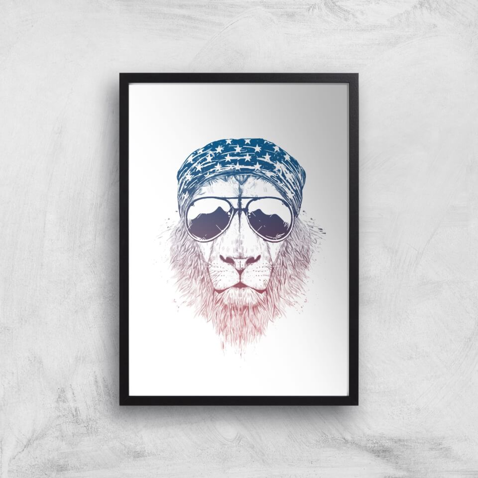 Balazs Solti Bandana Lion Art Print