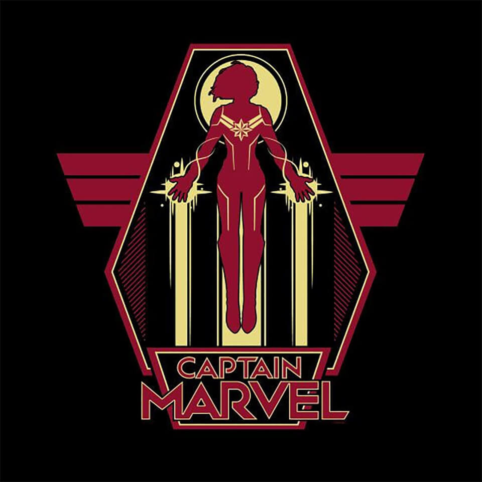 Captain Marvel Flying Warrior Women's T-Shirt - Black