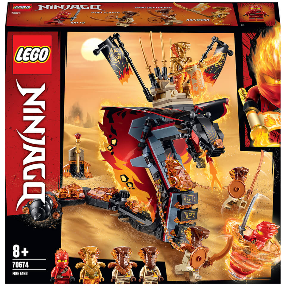 LEGO NINJAGO: Fire Fang Snake Toy for Kids (70674)