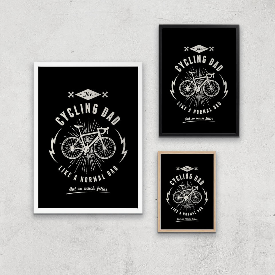Cycling Dad Art Print 0