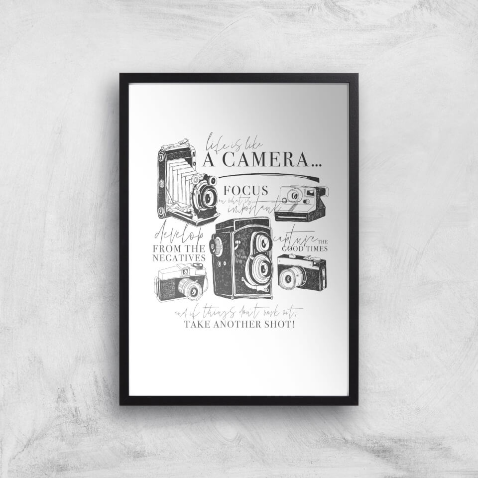 Life Is Like A Camera Art Print