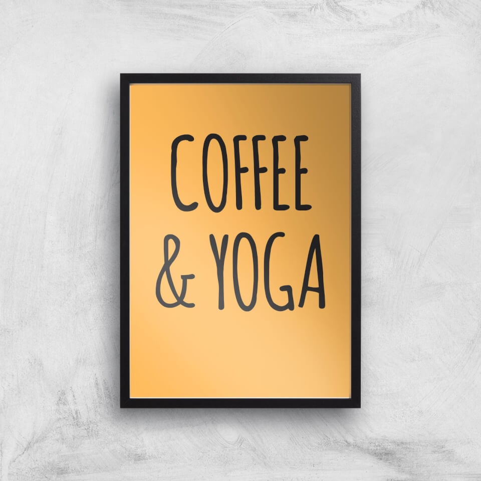 Coffee And Yoga Art Print