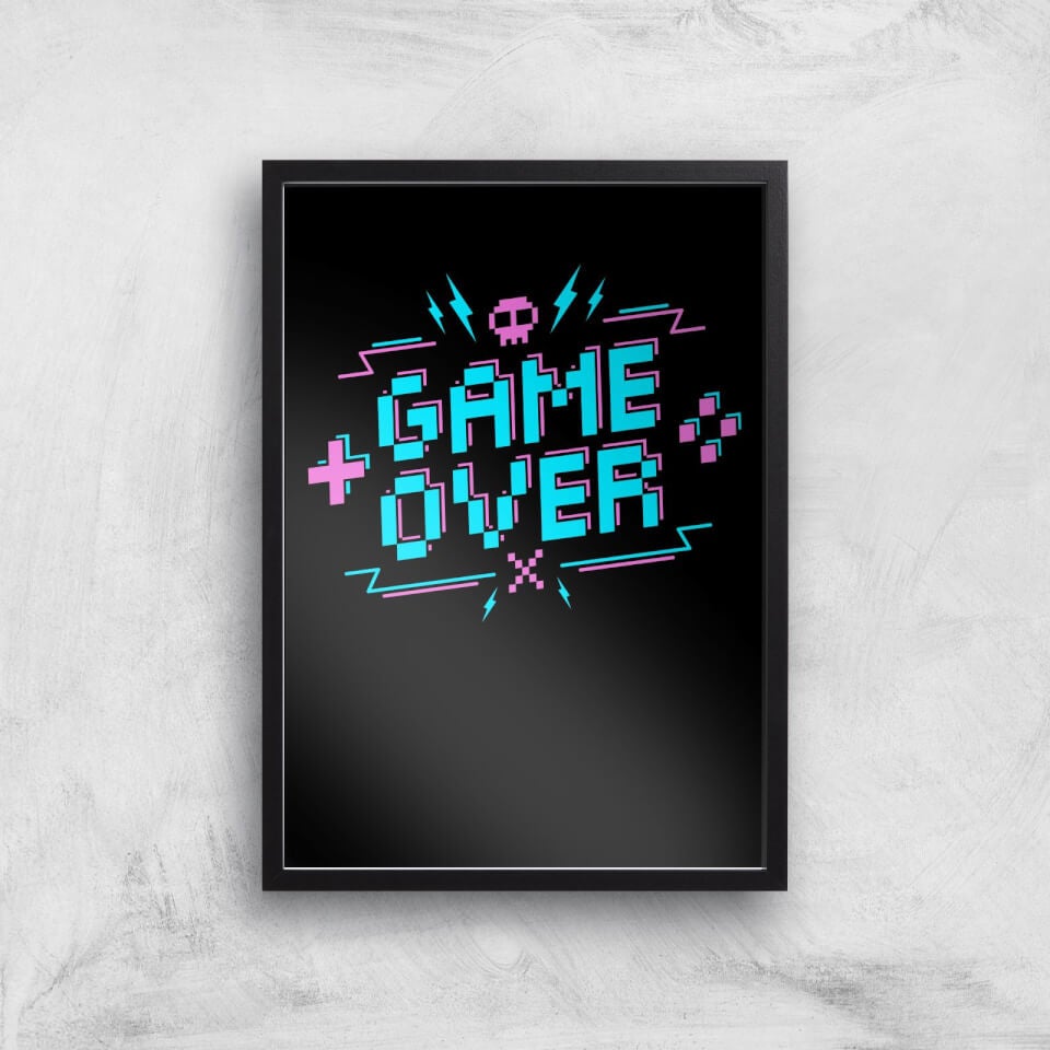 Game Over Gaming Art Print